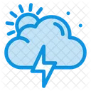 Day Thunder Cloudy Thunder Cloud Thunder Icon