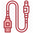 Dc Cable Dc Plug Dc Wire Icon