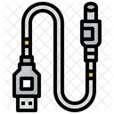 Dc Cable Dc Plug Dc Wire Icon