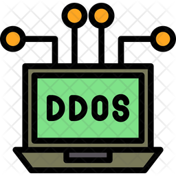 Ddos Icon - Download in Colored Outline Style