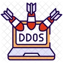 Ddos Attack Cyber Attack Ddos Virus Icon