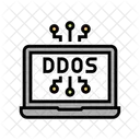 Ddos Attack Color Icon