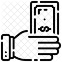 Dar Dinheiro Moeda Pagamento Ícone