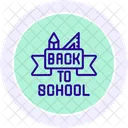 Icono De Linea De Regreso A Clases Icono
