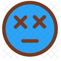 Dead Emoji Icon - Download in Colored Outline Style