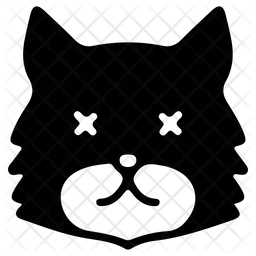 Dead Cat Emoji Icon
