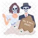 Dead Couple Halloween Spouse Halloween Couple Icon