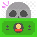 Dead Dollar Dollar Skull Icon