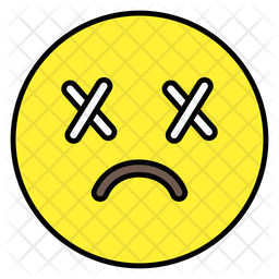 Dead Emoji Emoji Icon - Download in Colored Outline Style