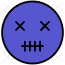 Dead Face Emoticon Emoji Icon