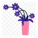 Dead Flowers In Vase Icon