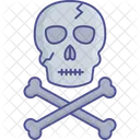 Dead Head Spooky Face Death Symbol Icon