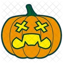 Halloween Pumpkin Zombie Icon