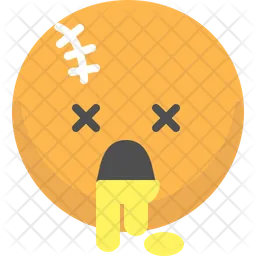 Dead sick Emoji Icon