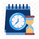 Deadline Hourglass Time Icon