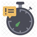 Deadline Line Stopwatch Icon