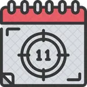 Deadline Calendar Target Icon