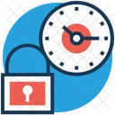 Time Lock Clock Icon