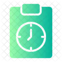 Deadline Efficiency Clock Icon