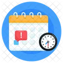 Calendar Schedule Alert Deadline Alert Icon