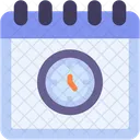 Clock Calendar Time And Date Icon