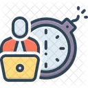 Deadline Job Employee Icon