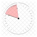 Deadline Time Clockface Icon