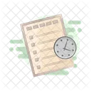 Deadline Task Management Schedule Icon