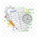 Deadline Task Management Schedule Icon