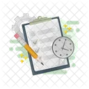 Deadline Task Management Schedule Icon