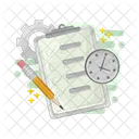 Deadline Task Management Schedule Icon