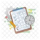 Deadline Task Management Schedule Icon