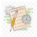 Deadline Task Management Schedule Icon