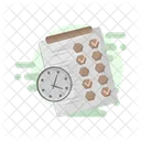 Deadline Task Management Schedule Icon