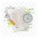 Deadline Task Management Schedule Icon