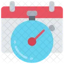 Deadlines Clock Schedule Icon