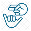 Deaf sign language  Icon