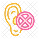 Deafness Disease Color Icon