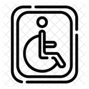 Deaktivieren Rollstuhl Zeichen Symbol