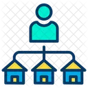 House Dealer Property Dealer Builder Dealer Icon