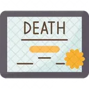Death Certificate Deceased Icon