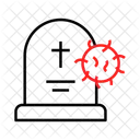 Death Form Coronavirus  Icon
