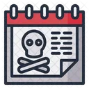 Death Halloween Date Icon