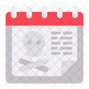 Death Halloween Date Icon