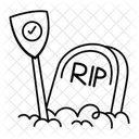 Death Insurance Rip Grave Icon