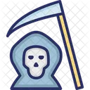Death With Scythe Ghost Halloween Death Icon