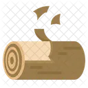 Debarking Log Wood Debark Woodchip Lumber Lumbermill 아이콘