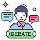 Debate Speech Communication Icon