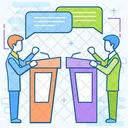Debate Speech Discussion Icon