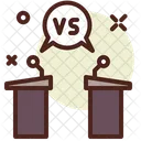 Debate Versus A Vs B Icon